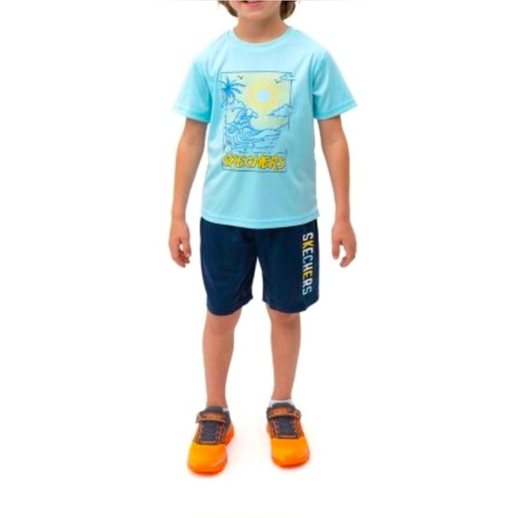 Skechers 4 Pack Tees & Shorts Boys Size 5T - NWT - Picture 4 of 6